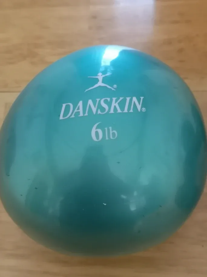 Danskin 6lb Medicine Ball and 5lb Dumbbells image indicator(2)
