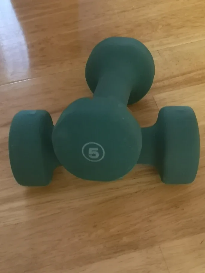 Danskin 6lb Medicine Ball and 5lb Dumbbells image indicator(3)