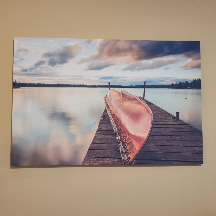 Canvas Wall Art - Lake Scene for $10! thumbnail