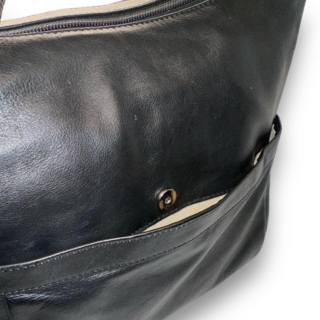 Bella Black Leather Handbag - photo 5