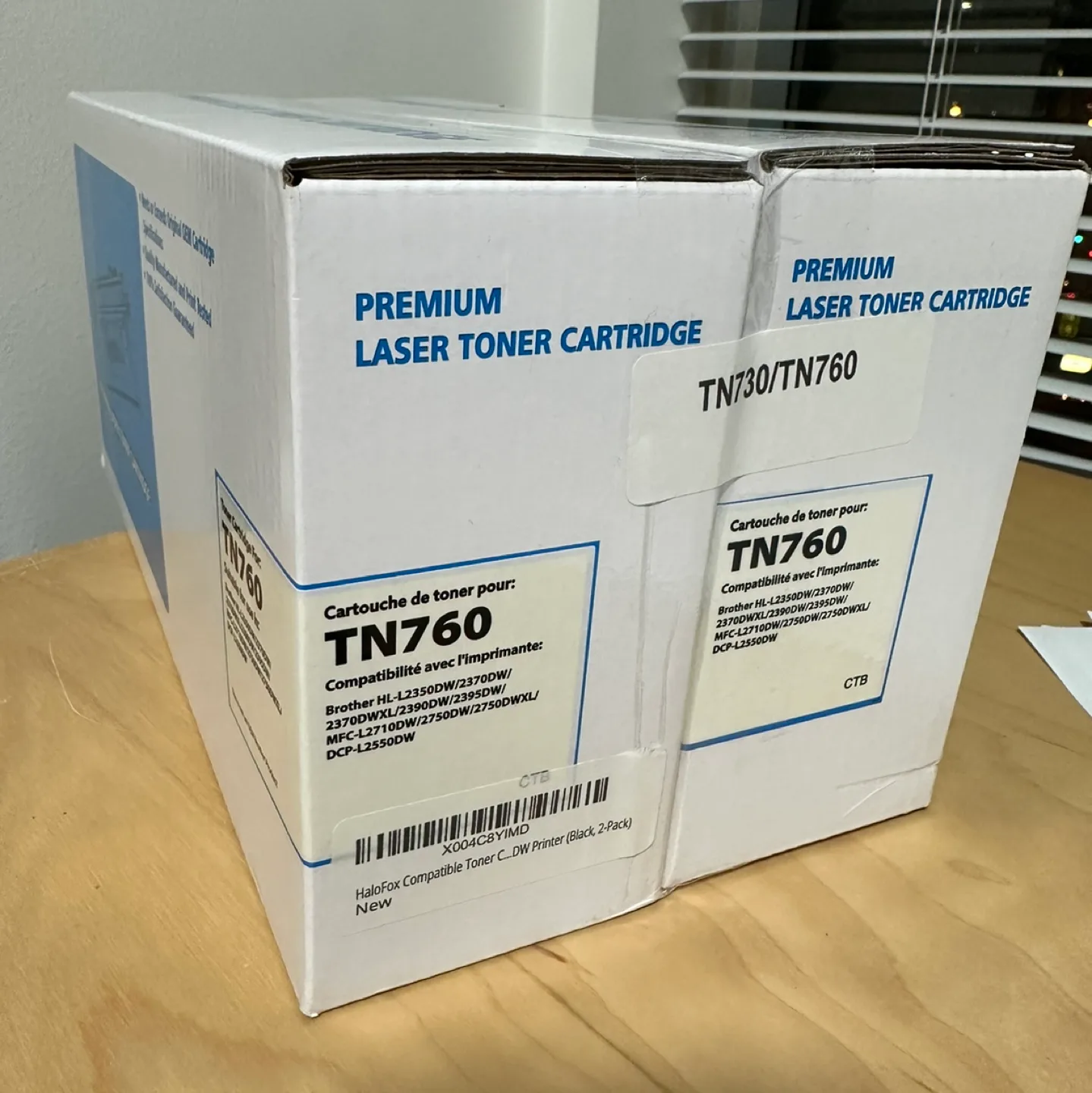 HaloFox Compatible Toner Cartridge. Brother TN760 TN-760 TN730 thumbnail
