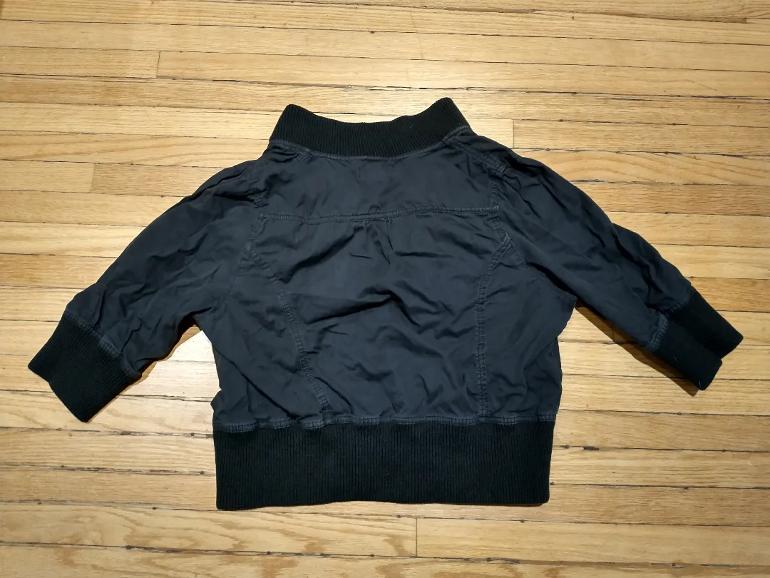 Black Half Sleeve Cotton Jacket image indicator(3)