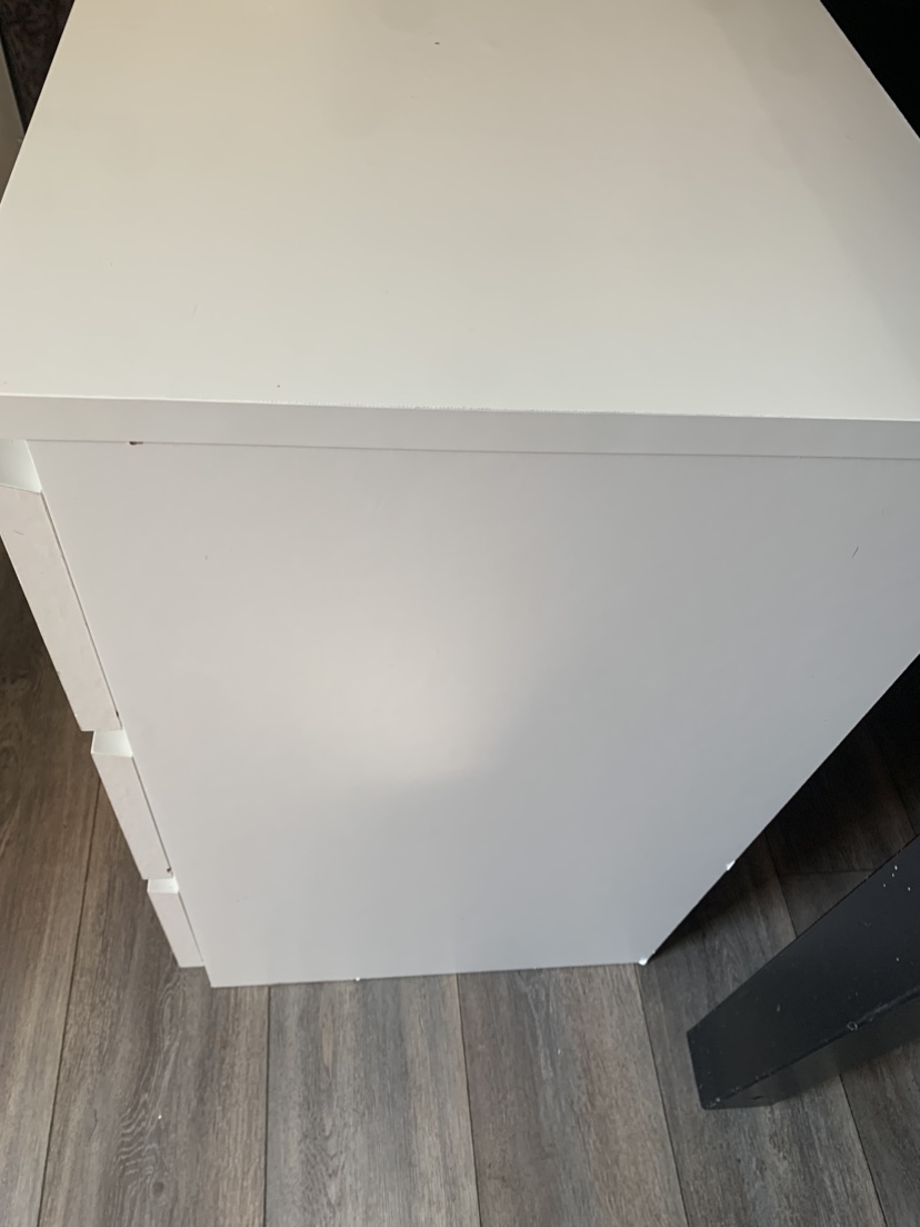IKEA malm White 3-Drawer Dresser - photo 3