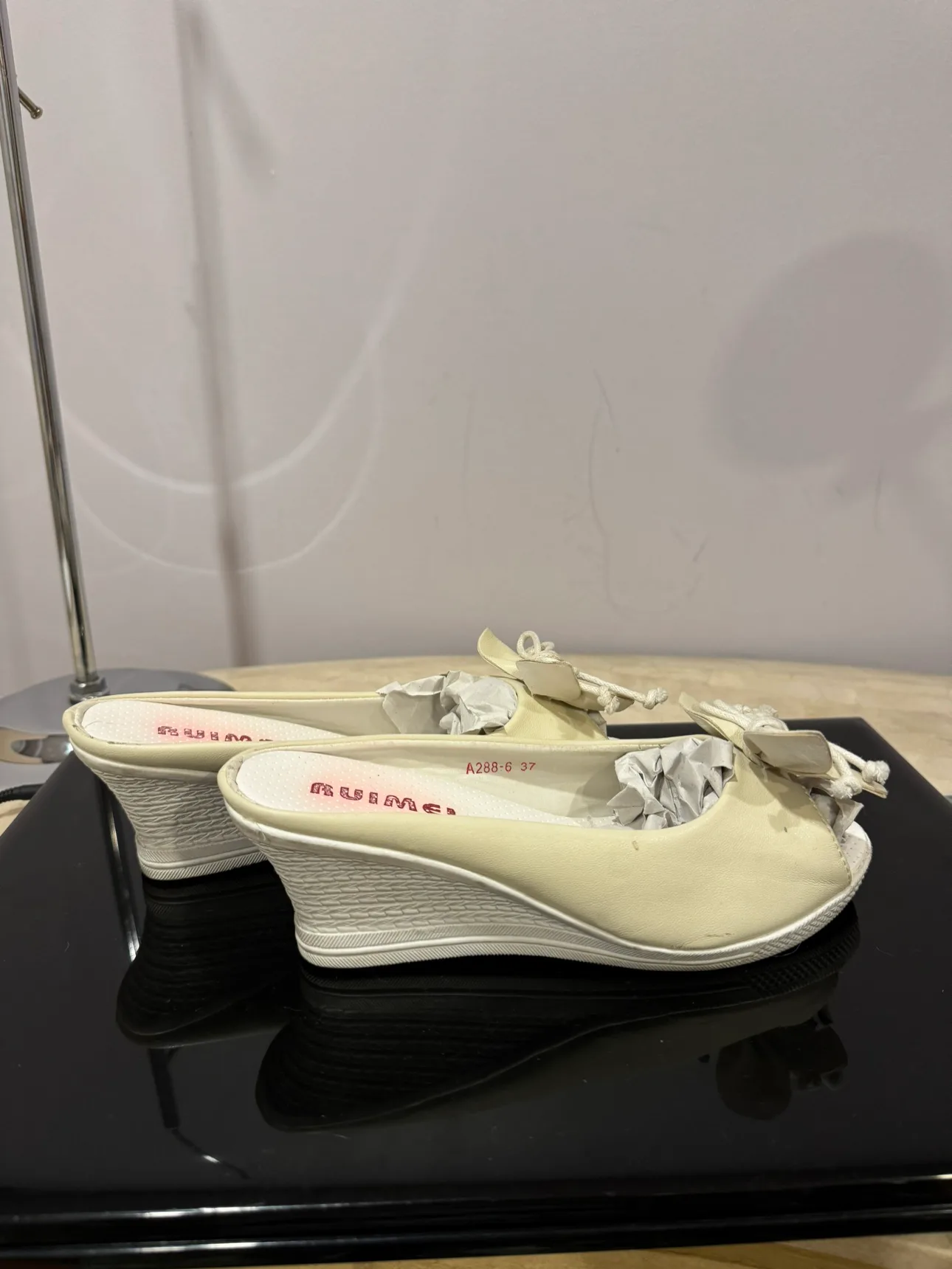 White Wedge Sandals image indicator(2)