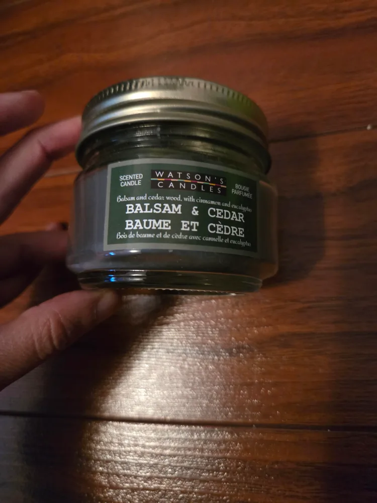 New Watson's Balsam & Cedar Scented Candle image indicator(2)