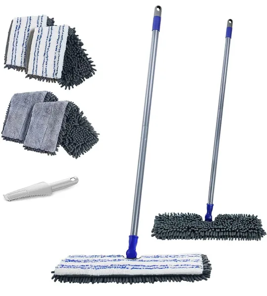 Premium Microfiber Mop with 4 Double-Sided Washable Pads thumbnail