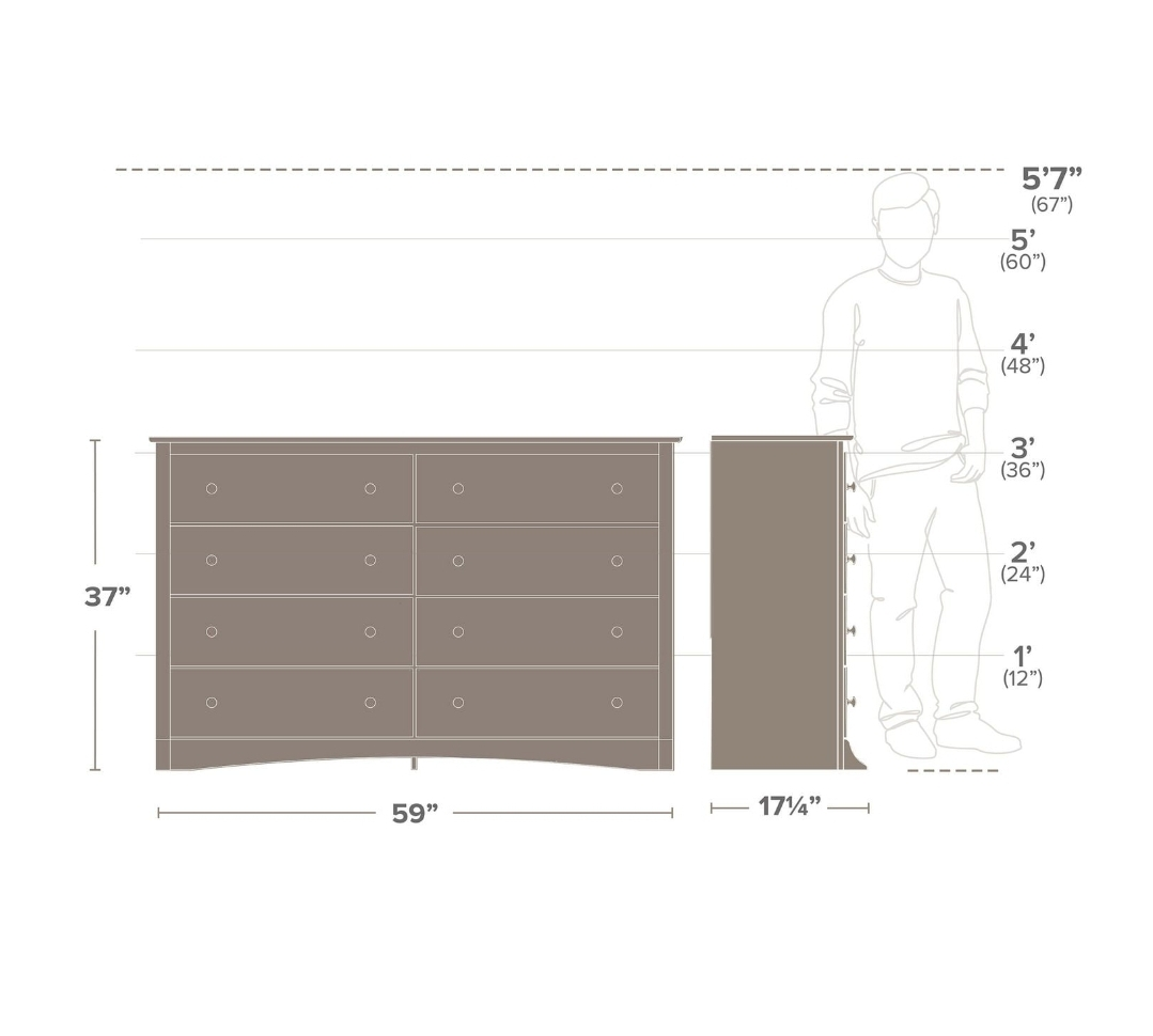 Prepac Sonoma 8-Drawer Dresser - photo 4