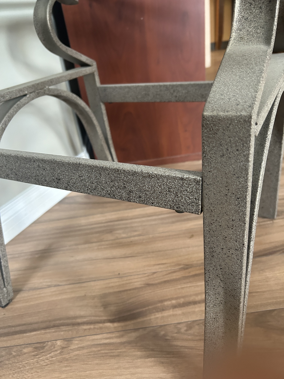Glass and Metal End Table - photo 3