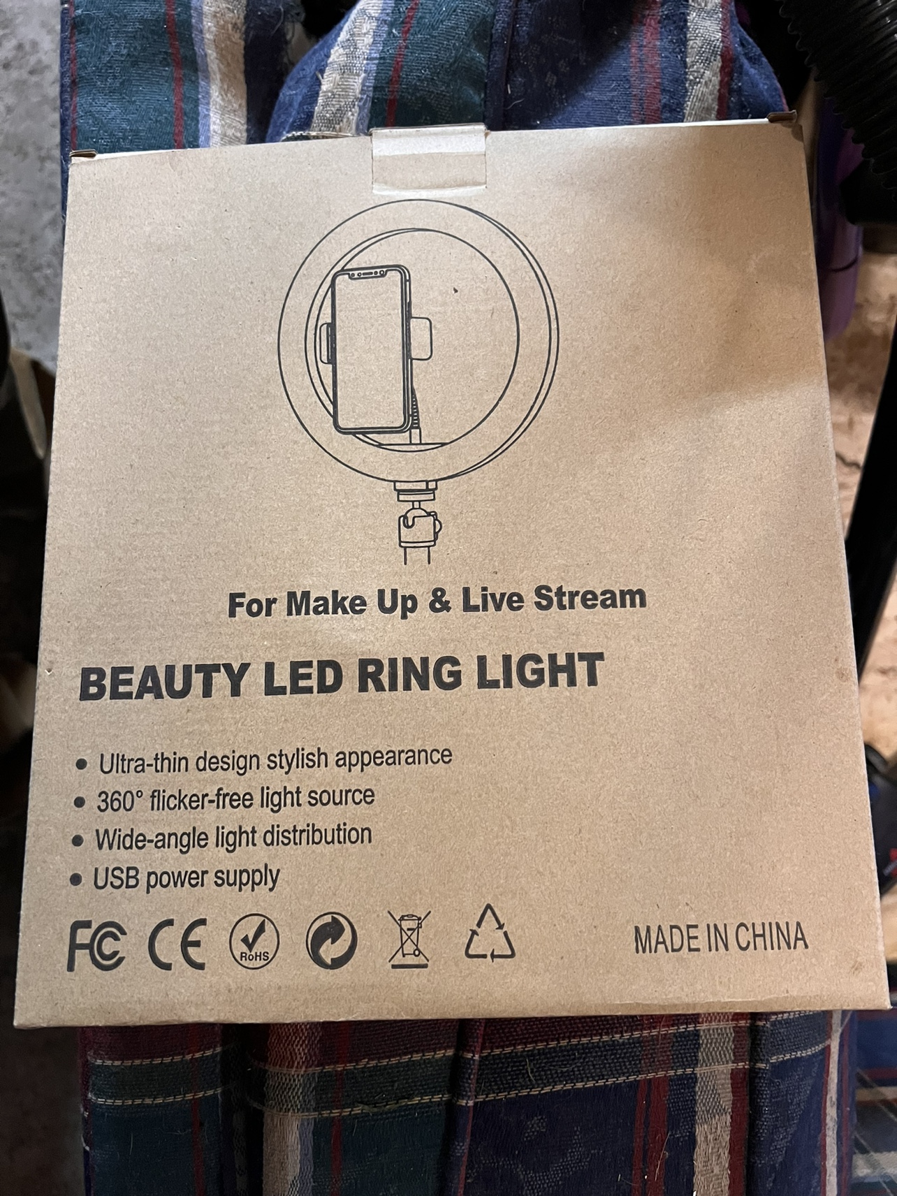 LED Ring Light with tripod stand and phone holder. Price is firm - photo 3
