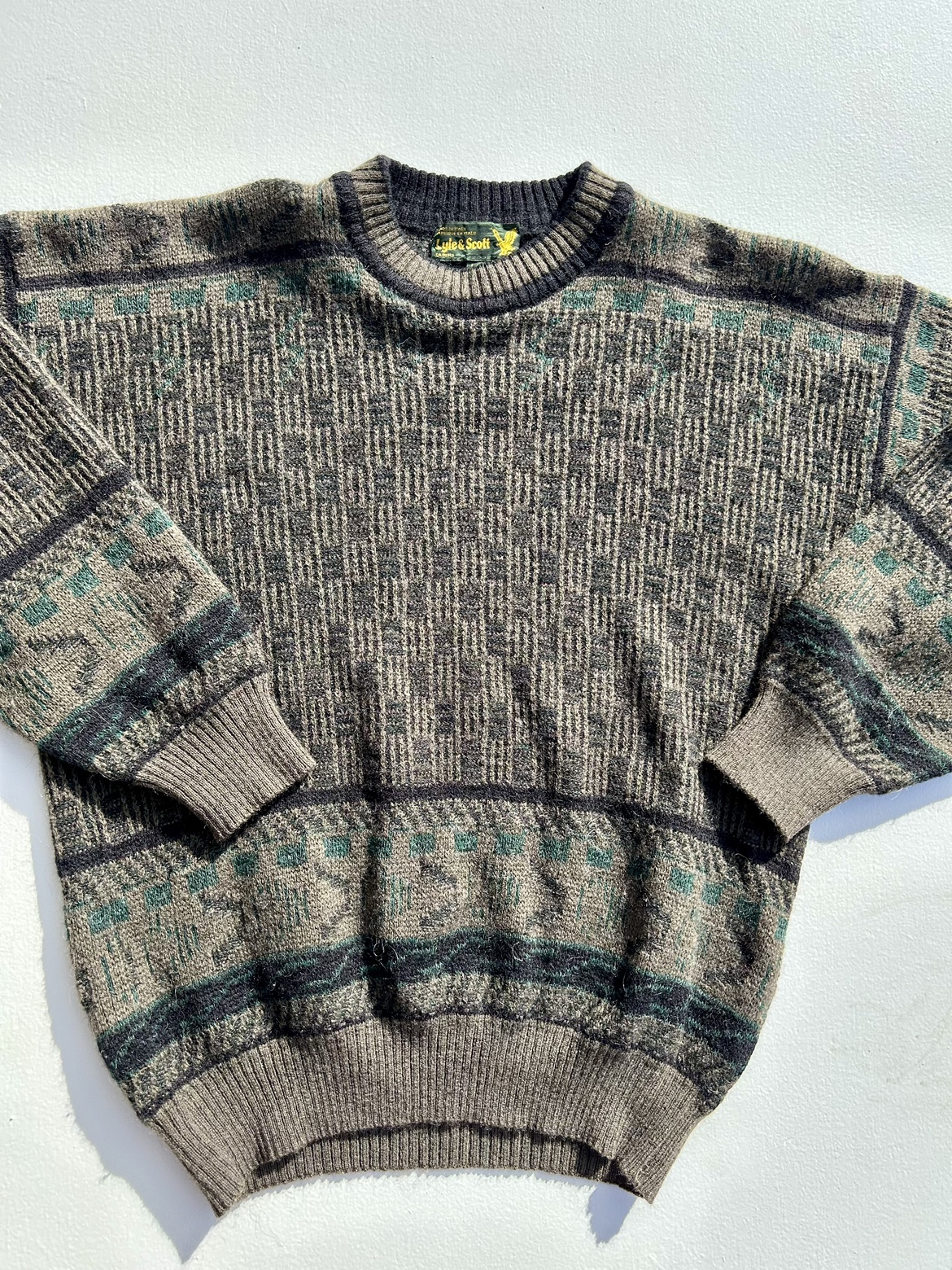 Vintage wool grandpa sweater