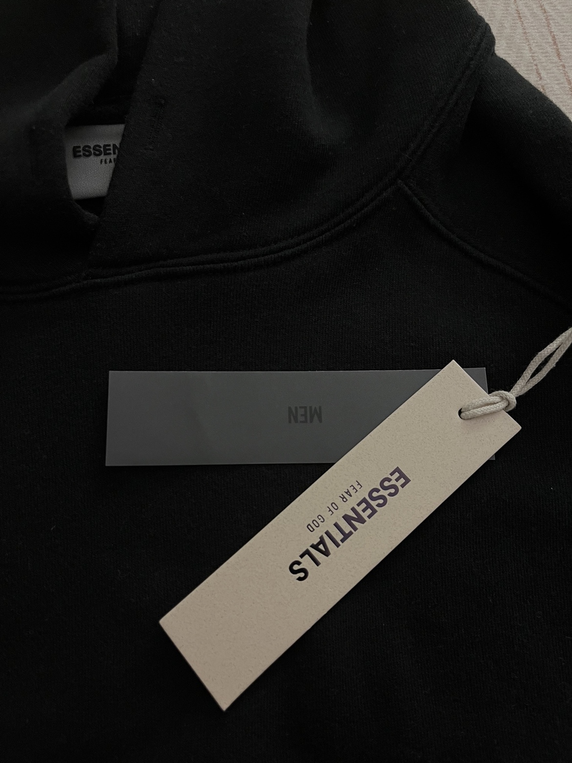 Fear of God Essentials Black Hoodie - photo 2