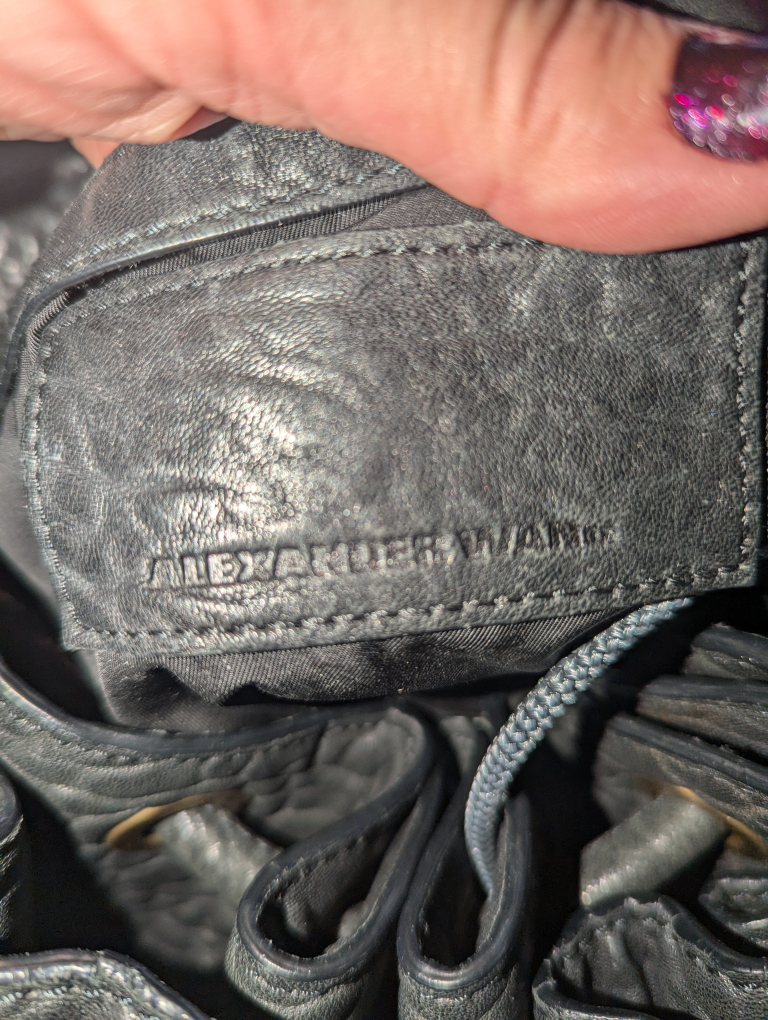 Alexander Wang Studded Black Leather Bag - photo 5