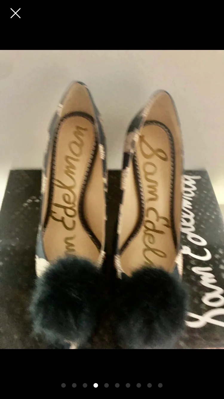 Sam Edelman Sheep Print Heels, Size 7.5 NEW image indicator(5)