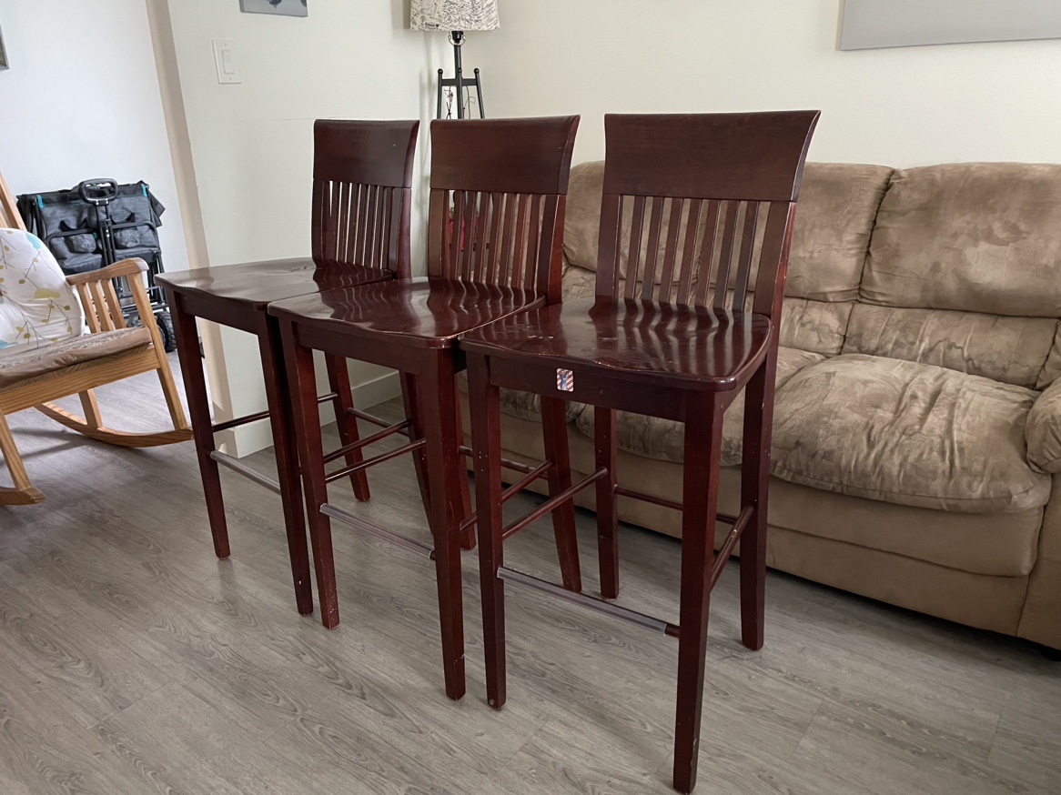 Set of 3 Bar Stools