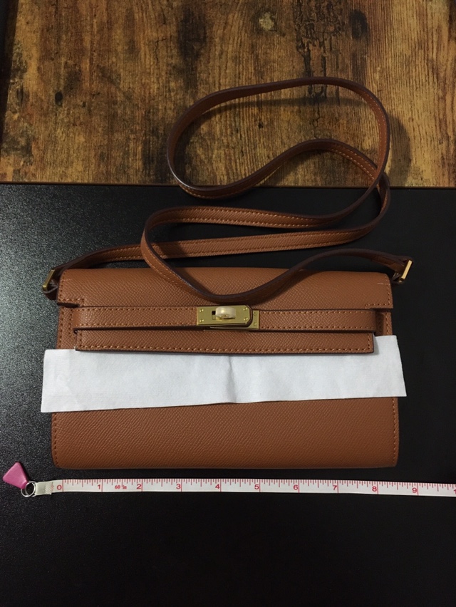 Brown Kelly Wallet on Chain - photo 5
