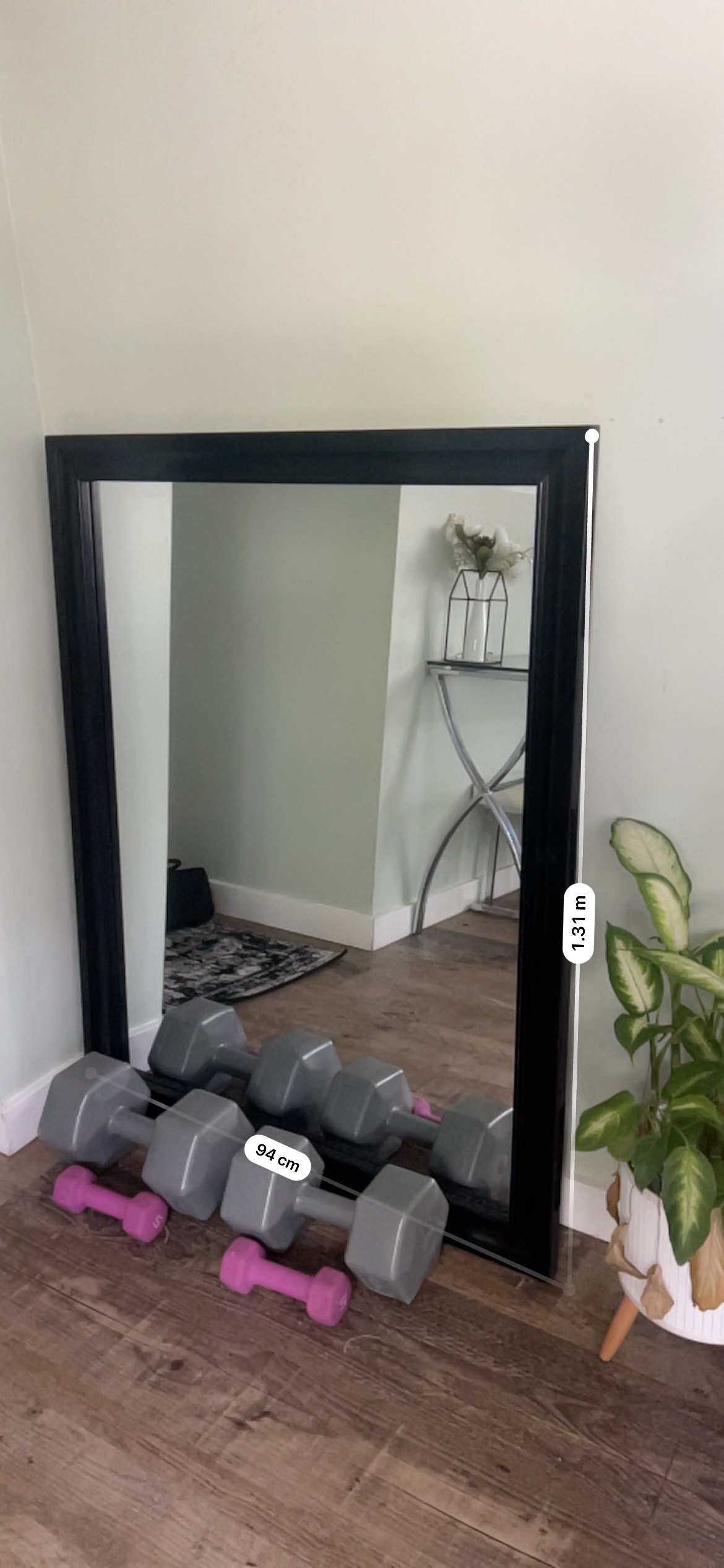Large Black Framed Mirror - photo 3