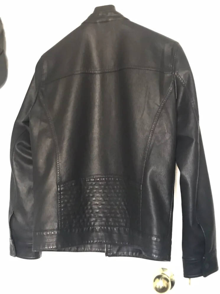 Only & Sons Black Faux Leather Jacket image indicator(3)
