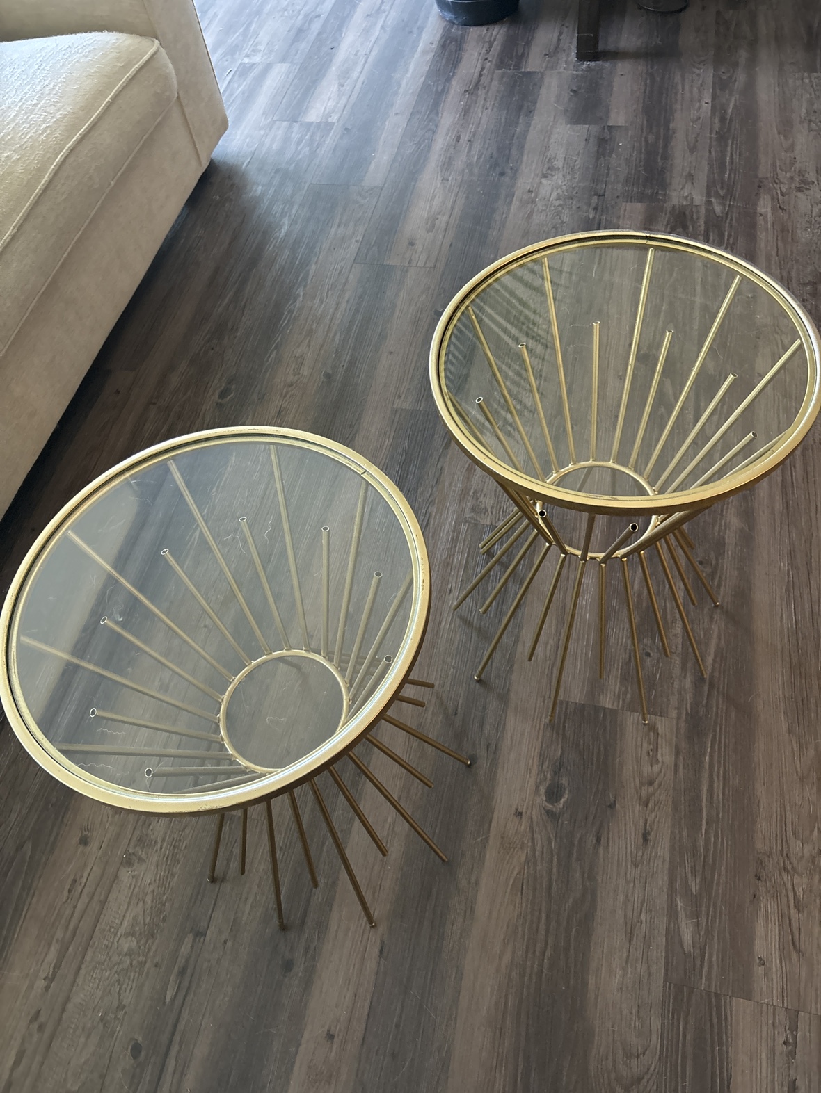 Gold End Tables - photo 3
