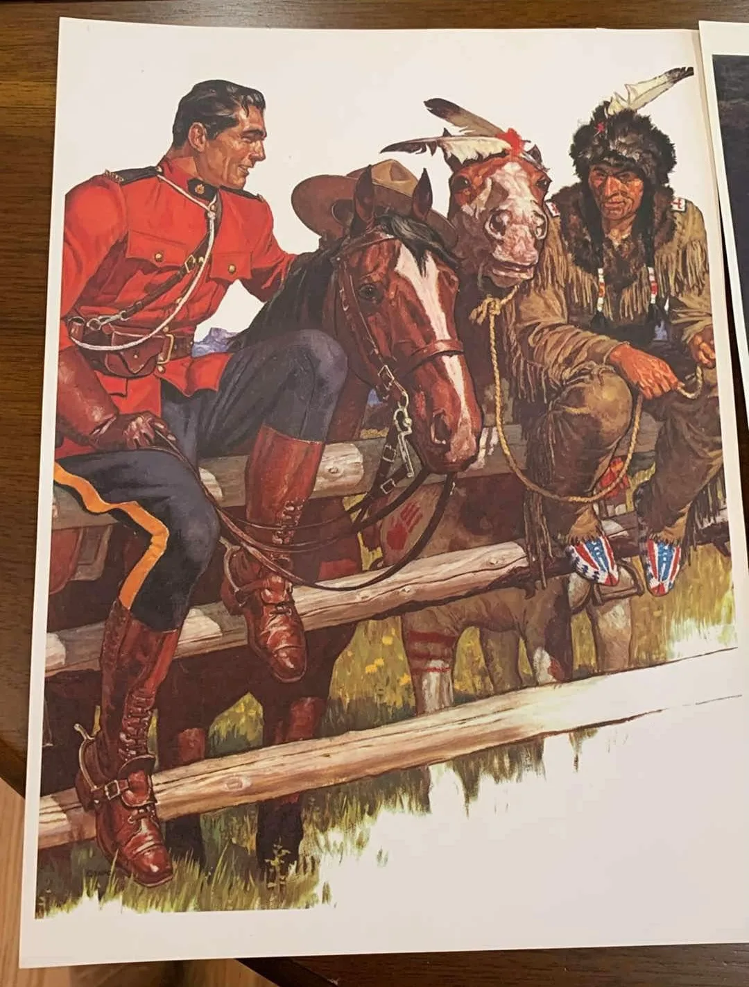 Mountie Prints by Arnold Friberg for The Northwest Paper Company image indicator(9)