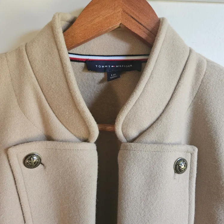 Tommy Hilfiger Beige Wool Coat image indicator(2)