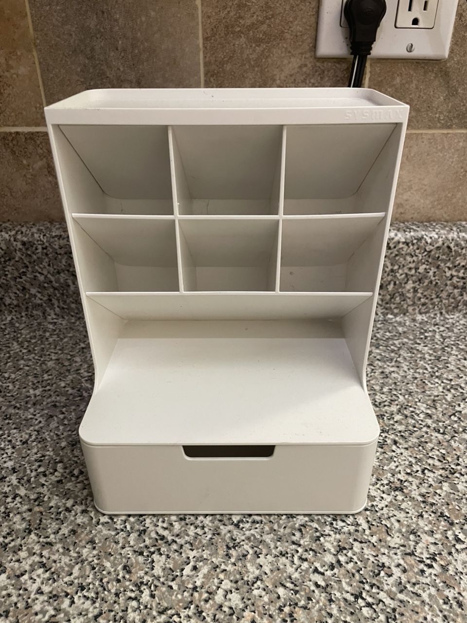 White Desk Organizer