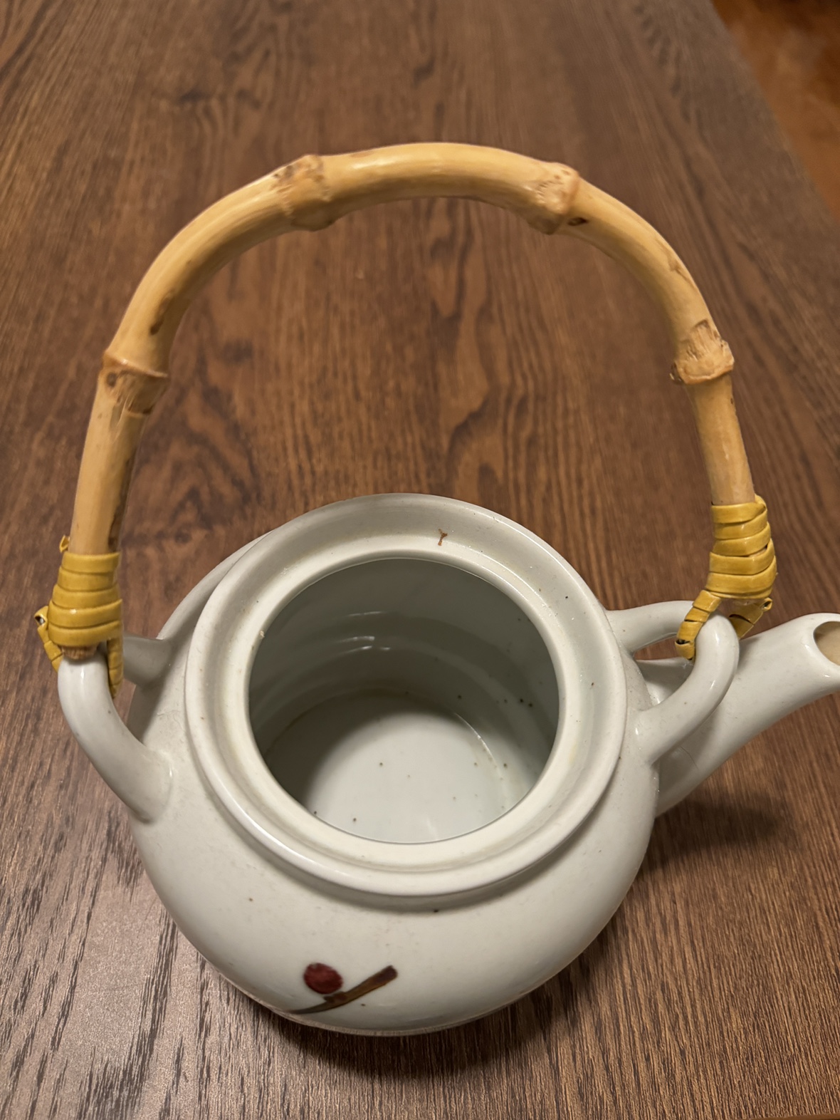 Ceramic Teapot with Bamboo Handle