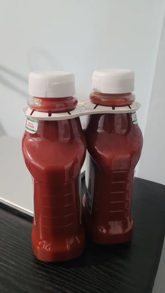 Two Bottles of Heinz Tomato Ketchup image indicator(2)