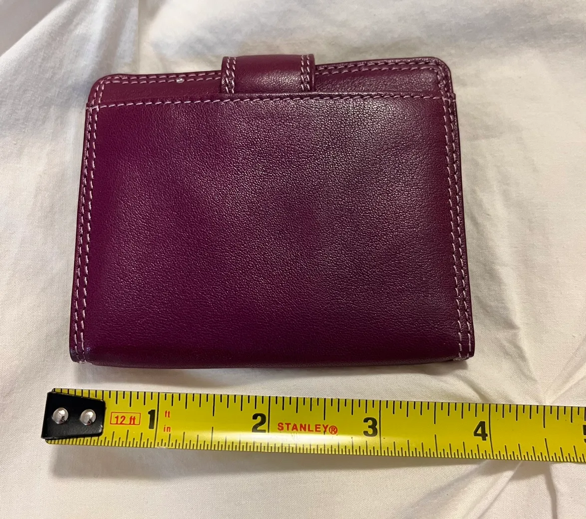 Belarno Purple leather Wallet image indicator(6)