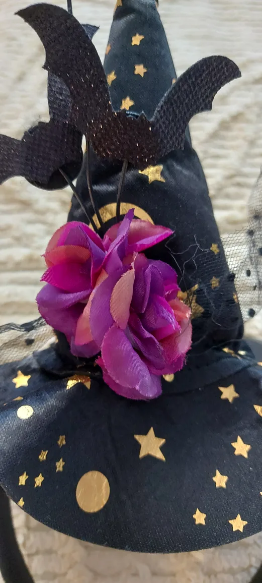 🆕Halloween Witch Hat Headband image indicator(2)