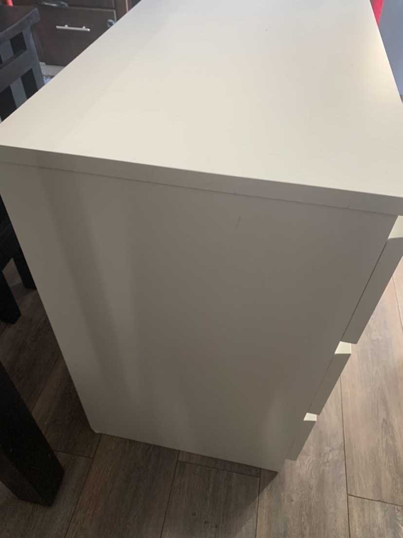 IKEA malm White 3-Drawer Dresser - photo 2