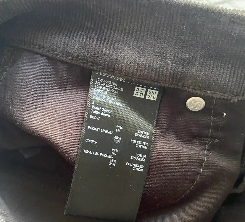 UNIQLO Corduroy flared Pants image indicator(5)