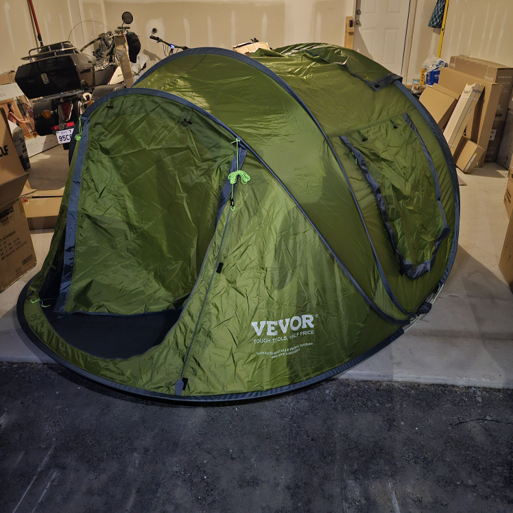 VEVOR 4 Person Pop Up Camping Tent