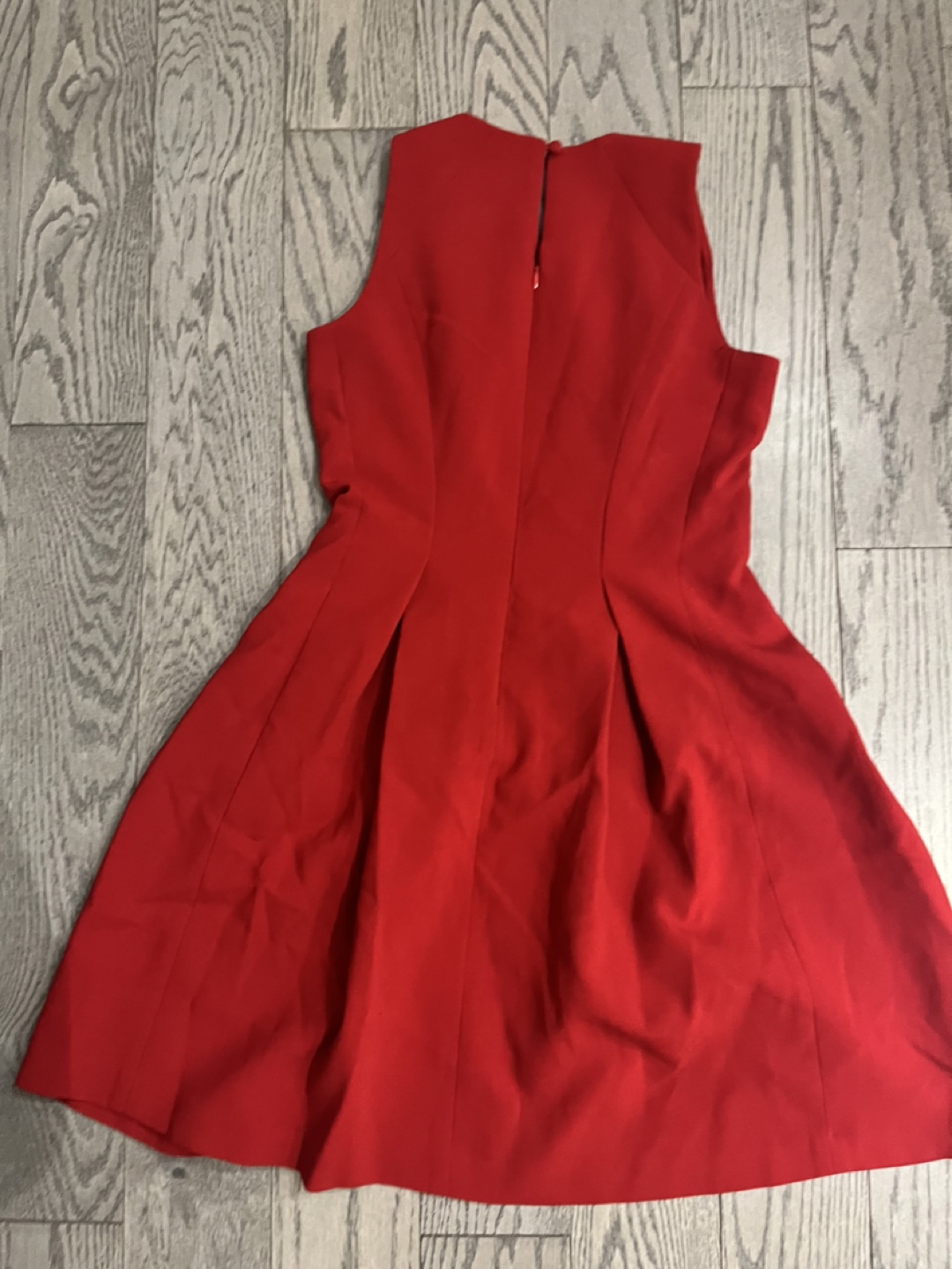 MOVINGSALE-Ann Taylor Red Fit and Flare Dress - photo 2