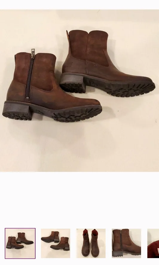 Timberland Brown Leather Boots thumbnail