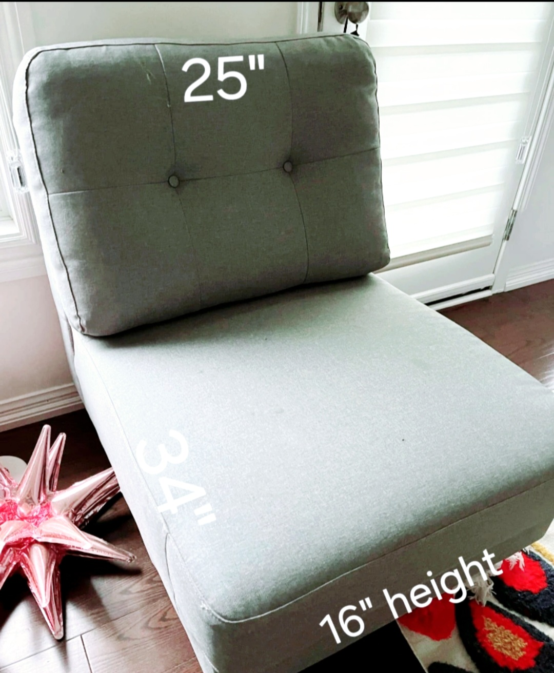 #freecycle. - Grey Armchair