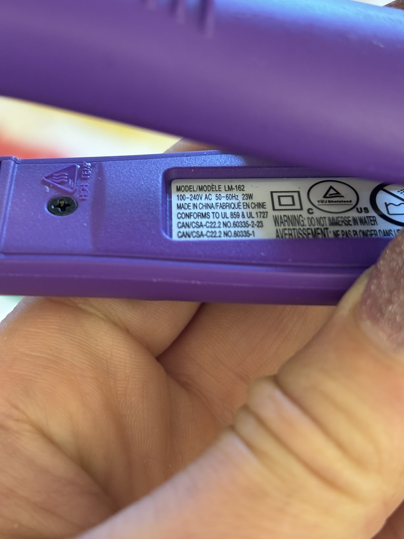 Purple  Phoebe Hair Straightener - photo 5