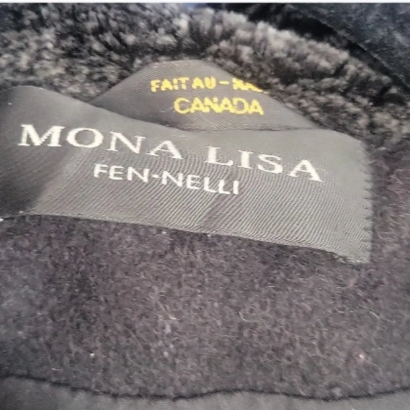 Black Hooded winter coat womans image indicator(6)