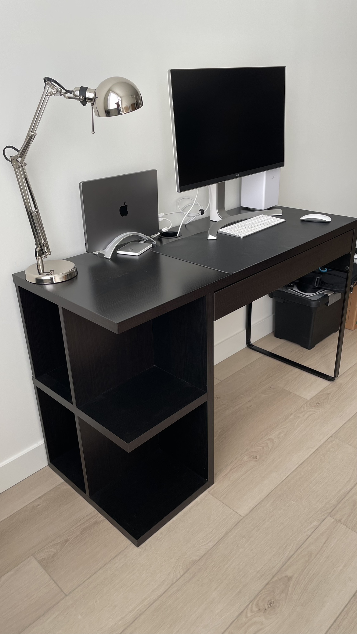 Black IKEA Computer Desk