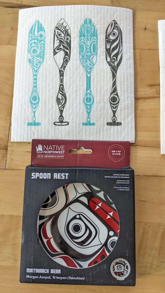 Native Northwest Spoon Rest Set, cellulose sponges image indicator(6)