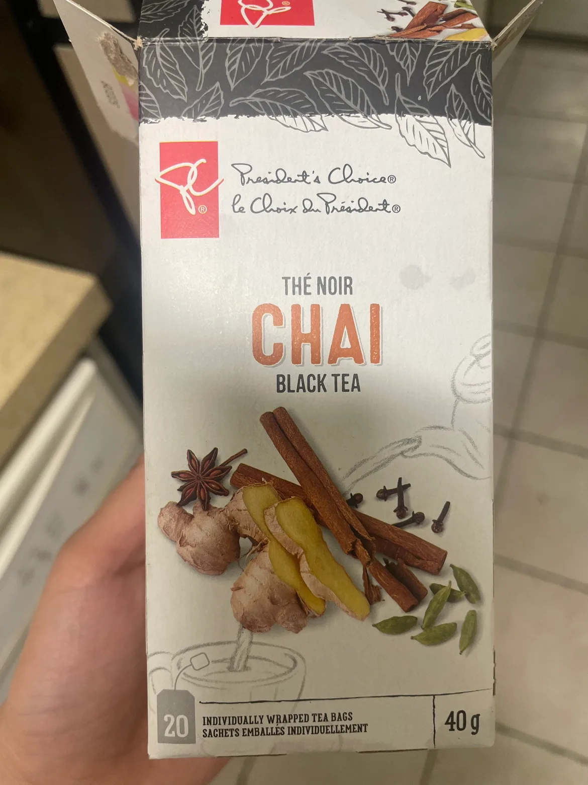 President's Choice Black Tea Chai - 12 tea bags thumbnail