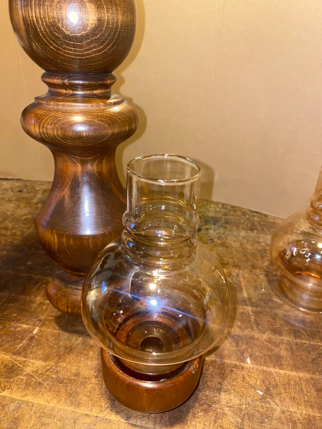 Vintage Wooden Candle Holders image indicator(3)