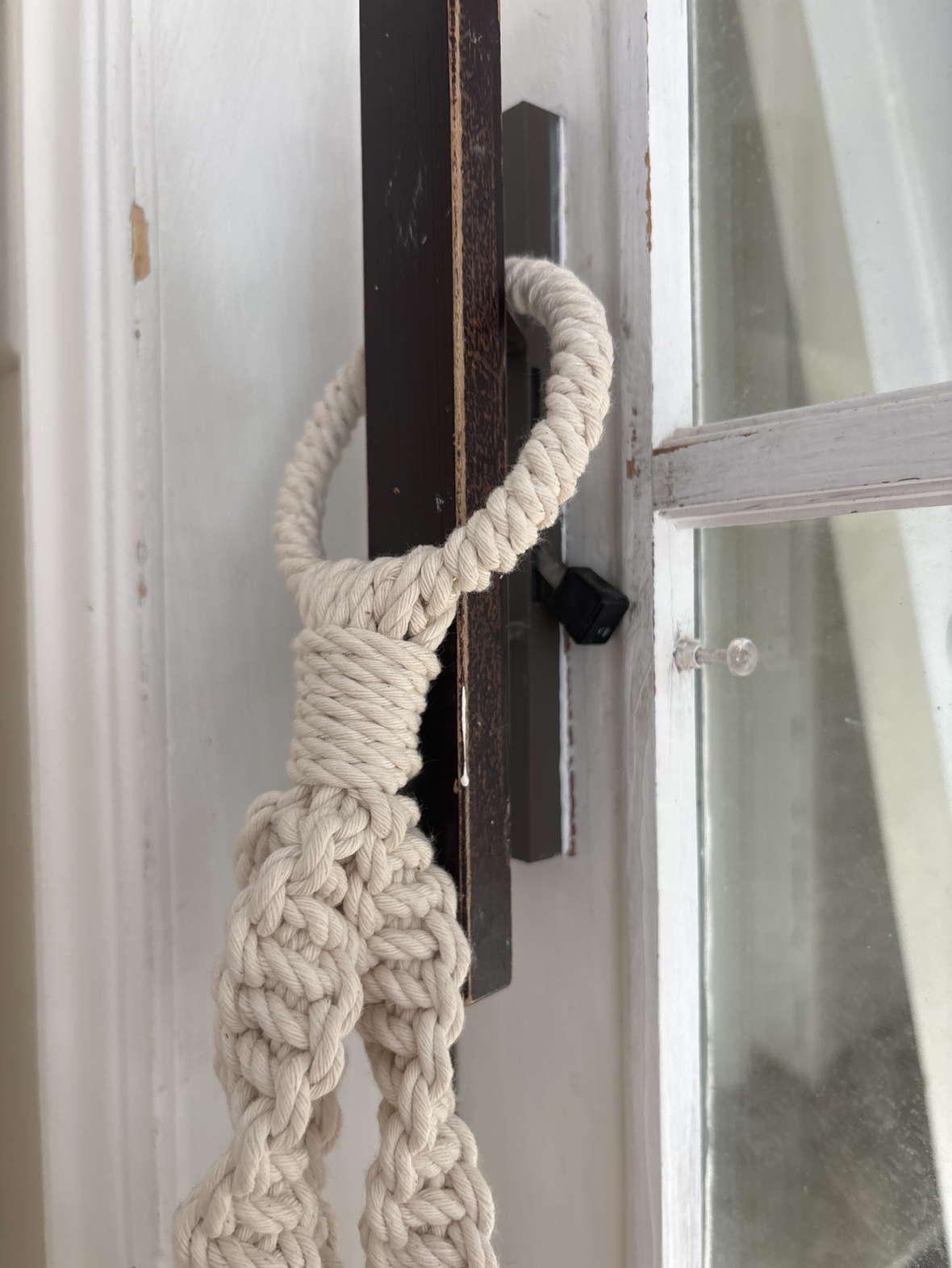 Macrame Boho Plant Hanger and fake plant - photo 3