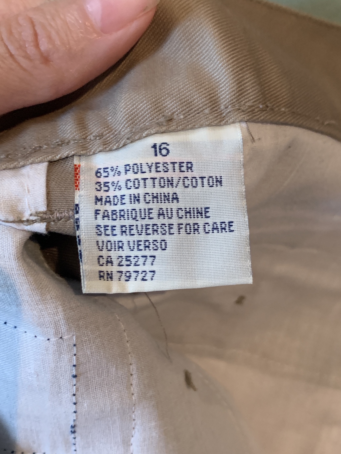 Basic Concept Classic Fit Chino Pants Size 16 - photo 4