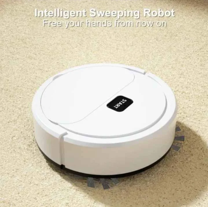 White Intelligent Sweeping Robot image indicator(2)