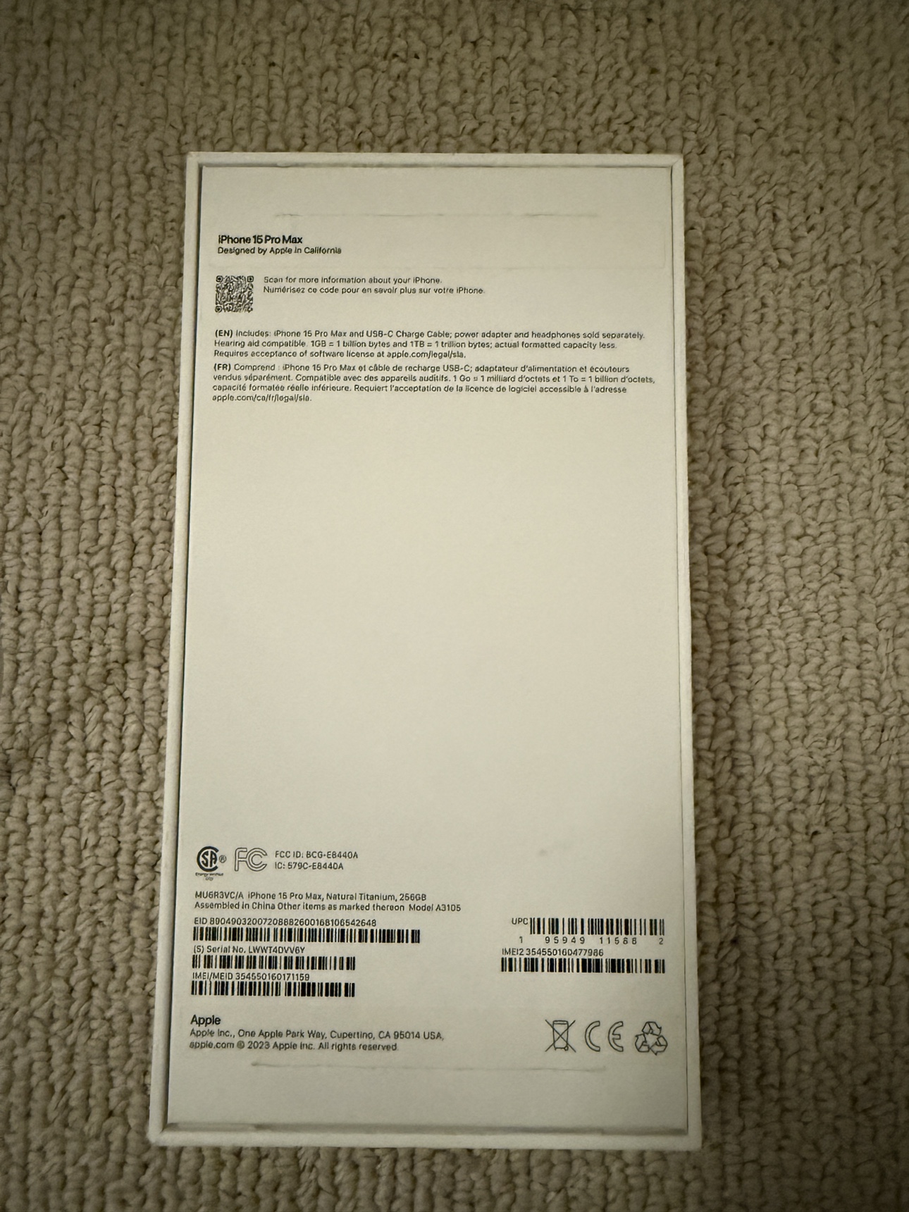 iPhone 15 Pro Max 256GB Natural Titanium - photo 2