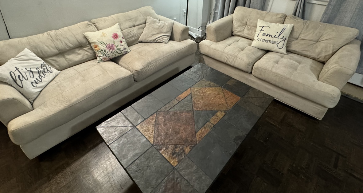 Beige Sofa Set