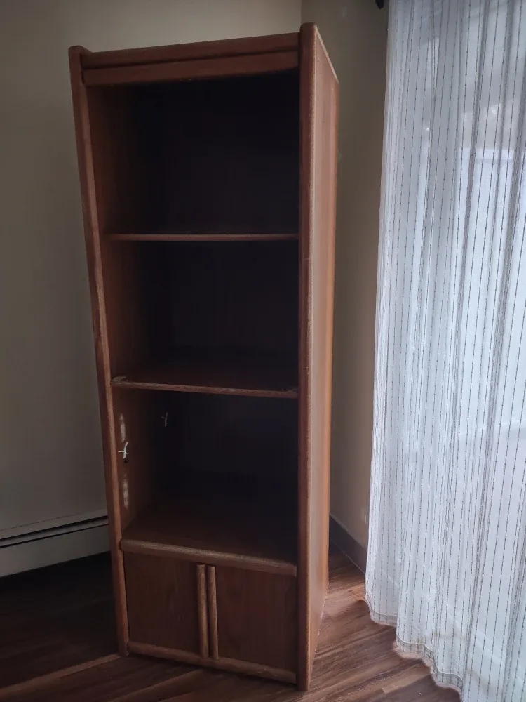 Wooden Bookcase with Light image indicator(4)