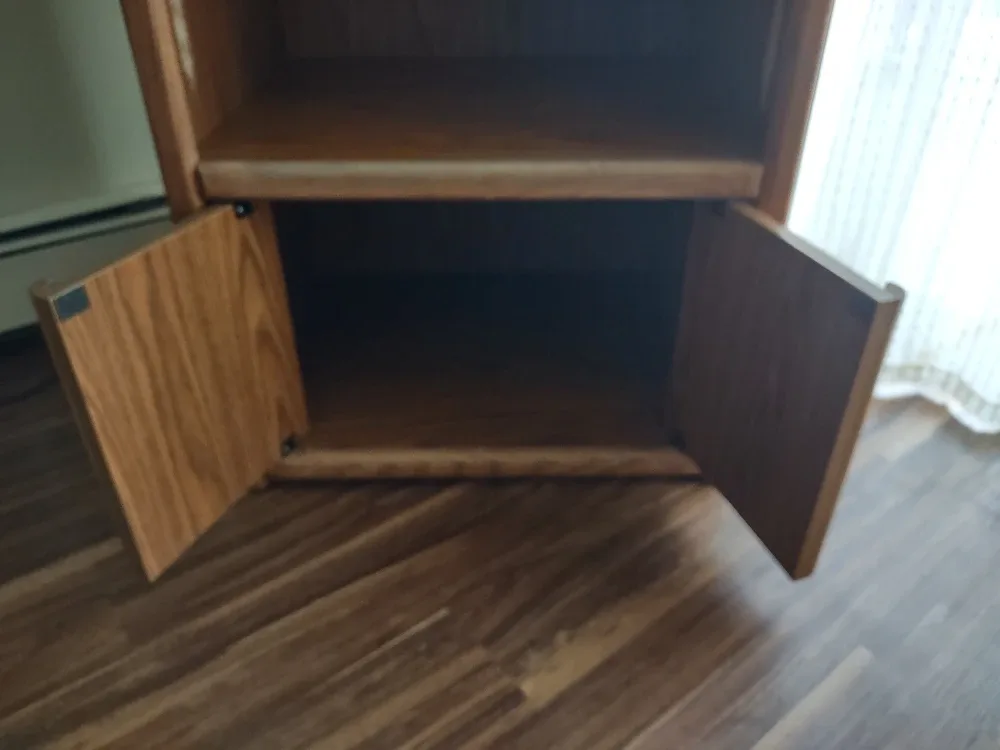 Wooden Bookcase with Light image indicator(5)