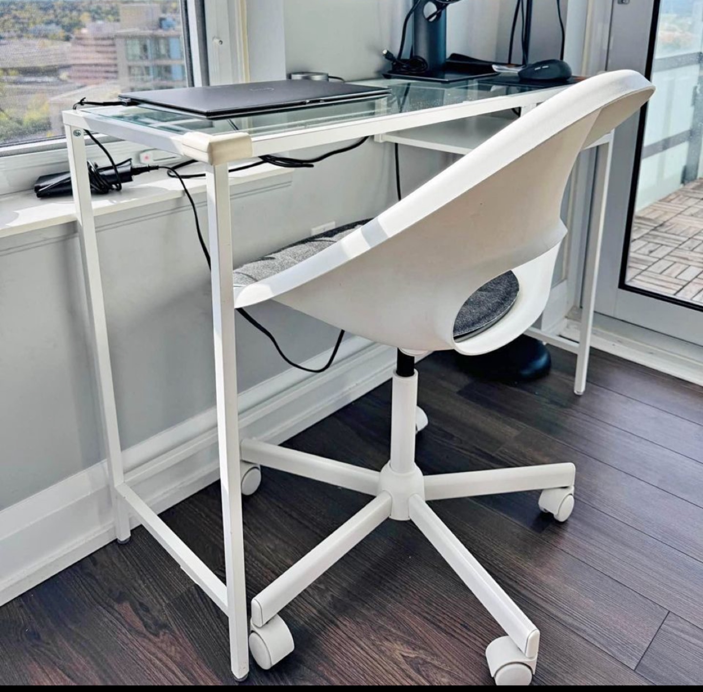 White Desk with Chair