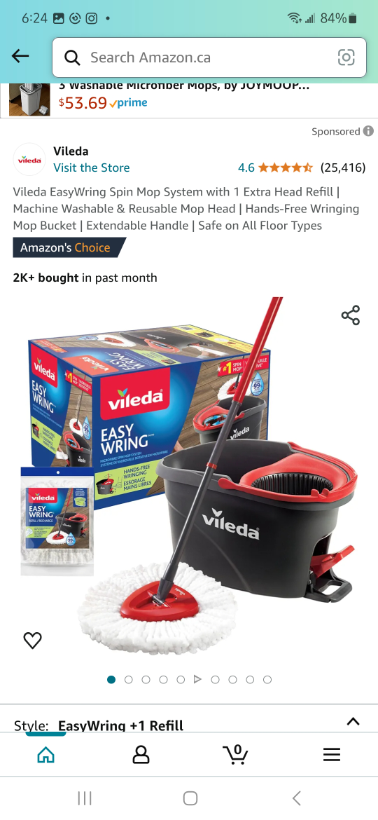 Vileda mop bucket system brand New